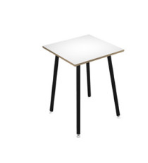 Tavolo alto Skinny Metal - 80 x 80 x 105 cm - nero/bianco