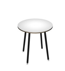 Tavolo alto tondo -  diametro 100 - H 105 cm - nero/bianco Tavolo alto tondo -  diametro 100 - H 105 cm - nero/bianco