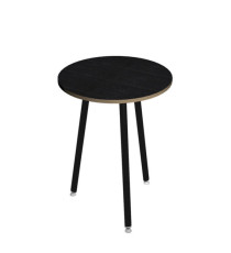 Tavolo alto tondo -  diametro 80 - H 105 cm - nero/nero venato Tavolo alto tondo -  diametro 80 - H 105 cm - nero/nero venato