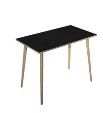 Tavolo alto Woody - 120 x 80 x 105 cm - rovere/nero venato