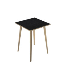 Tavolo alto Woody - 80 x 80 x 105 cm - rovere/nero venato Tavolo alto Woody - 80 x 80 x 105 cm - rovere/nero venato