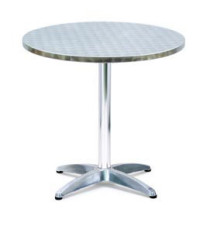 Tavolo bar - tondo - diametro 70 cm - altezza 70 cm - alluminio/acciaio - Serena Group