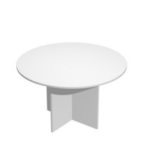 Tavolo riunione Easy - 4 posti - diametro 120 cm - altezza 72 cm - bianco Tavolo riunione Easy - 4 posti - diametro 120 cm - altezza 72 cm - bianco