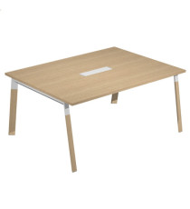 Tavolo riunione Woody - 160 x 120 x 72,5 cm - piano rovere