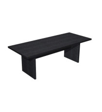 Tavolo riunioni Prestige - 220 x 100 x 74 cm - nero venato