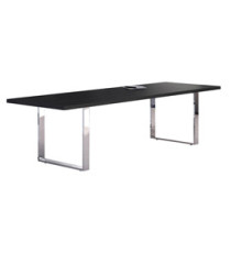 Tavolo riunioni Prestige Metal - 220 x 100 x 74 cm - nero venato