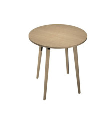 Tavolo rotondo alto Woody - diametro 100 cm - H 105 cm - rovere