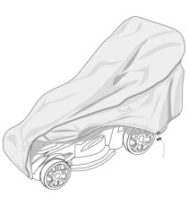 Telo di copertura Special - per rasaerba - 188 x 64 x 100 cm - PU - Verdemax