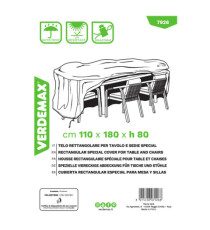 Telo di copertura Special - per tavolo e sedie - 110 x 180 x 80 cm - PU - Verdemax