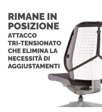Supporto schiena Office Suites - 50x45x20 cm - in tessuto a rete - nero - Fellowes