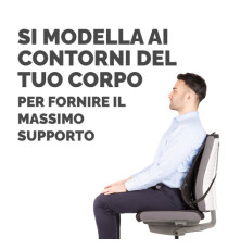 Supporto schiena Office Suites - 50x45x20 cm - in tessuto a rete - nero - Fellowes