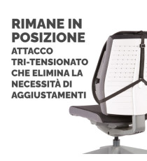 Supporto schiena Office Suites - 50x45x20 cm - in tessuto a rete - nero - Fellowes