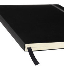 Taccuino Ispira - con elastico - copertina rigida - A5 - 96 fogli - puntinato - nero - Fabriano