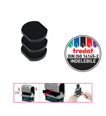 Tampone di ricambio 6/4630 - nero - Trodat - conf. 3 pezzi Tampone di ricambio 6/4630 - nero - Trodat - conf. 3 pezzi