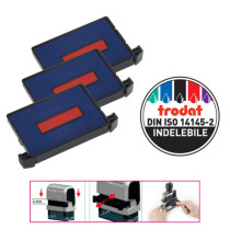 Tampone di ricambio 6/4750/2 - blu/rosso - Trodat - conf. 3 pezzi Tampone di ricambio 6/4750/2 - blu/rosso - Trodat - conf. 3 pezzi