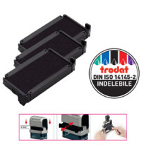 Tampone di ricambio 6/4910 - nero - Trodat - conf. 3 pezzi Tampone di ricambio 6/4910 - nero - Trodat - conf. 3 pezzi