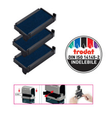Tampone di ricambio 6/4911 - blu - Trodat - conf. 3 pezzi