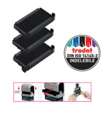 Tampone di ricambio 6/4911 - nero - Trodat - conf. 3 pezzi Tampone di ricambio 6/4911 - nero - Trodat - conf. 3 pezzi