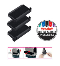 Tampone di ricambio 6/4911 - nero - Trodat - conf. 3 pezzi