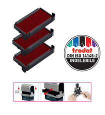 Tampone di ricambio 6/4911 - rosso - Trodat - conf. 3 pezzi