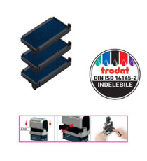 Tampone di ricambio 6/4912 - blu - Trodat - conf. 3 pezzi Tampone di ricambio 6/4912 - blu - Trodat - conf. 3 pezzi