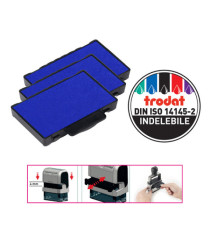 Tampone di ricambio 6/53 - blu - Trodat - conf. 3 pezzi Tampone di ricambio 6/53 - blu - Trodat - conf. 3 pezzi