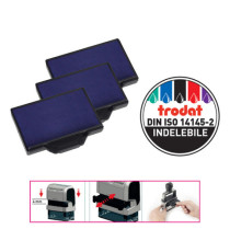 Tampone di ricambio 6/56 - blu - Trodat - conf. 3 pezzi Tampone di ricambio 6/56 - blu - Trodat - conf. 3 pezzi