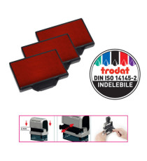 Tampone di ricambio 6/56 - rosso - Trodat - conf. 3 pezzi Tampone di ricambio 6/56 - rosso - Trodat - conf. 3 pezzi