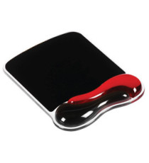 Tappetino Duo Gel -  per mouse - rosso/fumo - Kensington