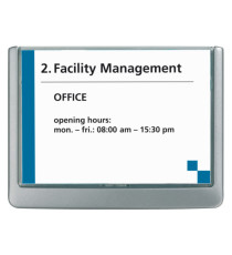 Targa per porte/pareti Click Sign - 14,9 x 10,6 cm - Durable