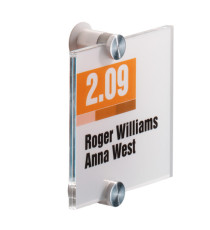 Targa per porte/pareti Crystal Sign - 10,5 x 10,5 cm - Durable Targa per porte/pareti Crystal Sign - 10,5 x 10,5 cm - Durable