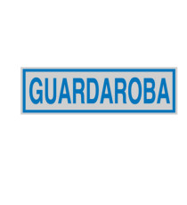 Targhetta adesiva - GUARDAROBA - 16,5 x 5 cm - Cartelli Segnalatori Targhetta adesiva - GUARDAROBA - 16,5 x 5 cm - Cartelli Segnalatori