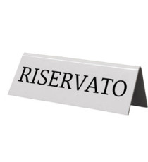 Targhetta RISERVATO per tavoli - Securit - set 5 pezzi Targhetta RISERVATO per tavoli - Securit - set 5 pezzi