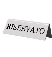 Targhetta RISERVATO per tavoli - Securit - set 5 pezzi Targhetta RISERVATO per tavoli - Securit - set 5 pezzi