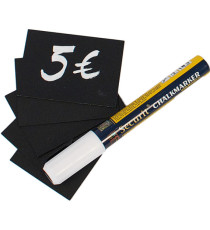 Targhette - 5,2 x 7,4 cm (A8) - nero - Securit - set 20 pezzi Targhette - 5,2 x 7,4 cm (A8) - nero - Securit - set 20 pezzi