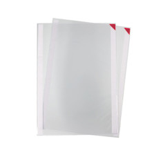 Tasca a L - con retro adesivo - A3 - rosso - Djois - conf. 2 pezzi Tasca a L - con retro adesivo - A3 - rosso - Djois - conf. 2 pezzi