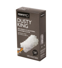 Spolverino Dusty King - microfibra - 3 ricambi inclusi - bianco/nero - Perfetto Spolverino Dusty King - microfibra - 3 ricambi inclusi - bianco/nero - Perfetto