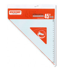Squadra linea Profil - alluminio - 45gradi - 30cm - Arda Squadra linea Profil - alluminio - 45gradi - 30cm - Arda