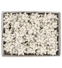 Stelle di nastro carta erba - 15 mm x diam. 6,5 cm - avorio - Brizzolari - conf. 50 pezzi Stelle di nastro carta erba - 15 mm x diam. 6,5 cm - avorio - Brizzolari - conf. 50 pezzi