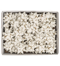 Stelle di nastro carta erba - 15 mm x diam. 6,5 cm - avorio - Brizzolari - conf. 50 pezzi Stelle di nastro carta erba - 15 mm x diam. 6,5 cm - avorio - Brizzolari - conf. 50 pezzi