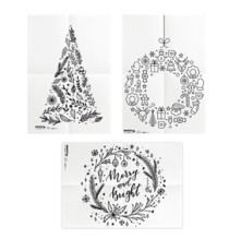 Stencil - foglio A2 - 'NATALE' - Securit - set 3 pezzi Stencil - foglio A2 - 'NATALE' - Securit - set 3 pezzi