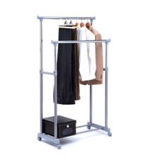 Stender appendiabiti AC9002 - doppio - 90 cm - grigio/cromo - Serena Group Stender appendiabiti AC9002 - doppio - 90 cm - grigio/cromo - Serena Group