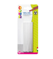 Stick per pistola colla a caldo- 11mmx10cm -  trasparente - bassa temperatura - Deco - conf. 6 pezzi