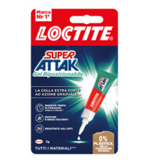 Super Attak Gel Riposizionabile - 3 gr - trasparente - Loctite