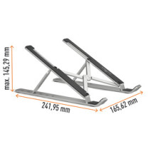 Supporto alza notebook Fold -  fino a 15' - Durable