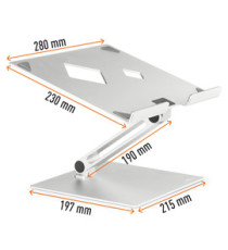Supporto alza notebook Rise - da 10'' a 17'' - Durable