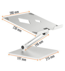 Supporto alza notebook Rise - da 10'' a 17'' - Durable