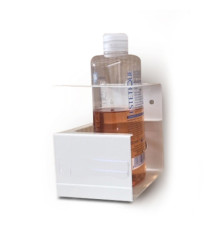 Supporto da parete porta dispenser da 500ml - max Ø 80mm - Metalplus