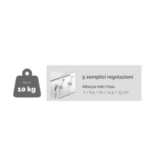 Supporto monitor regolabile Clarity - 35x25,6x7-13cm - Fellowes
