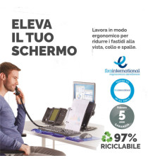 Supporto notebook Professional Series - hub USB - leggio - Fellowes